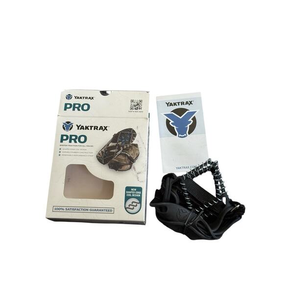 Yaktrax Pro Ice Small Snow Shoe Traction Device Grips Walking Jogging Outdoors - Picture 1 of 6